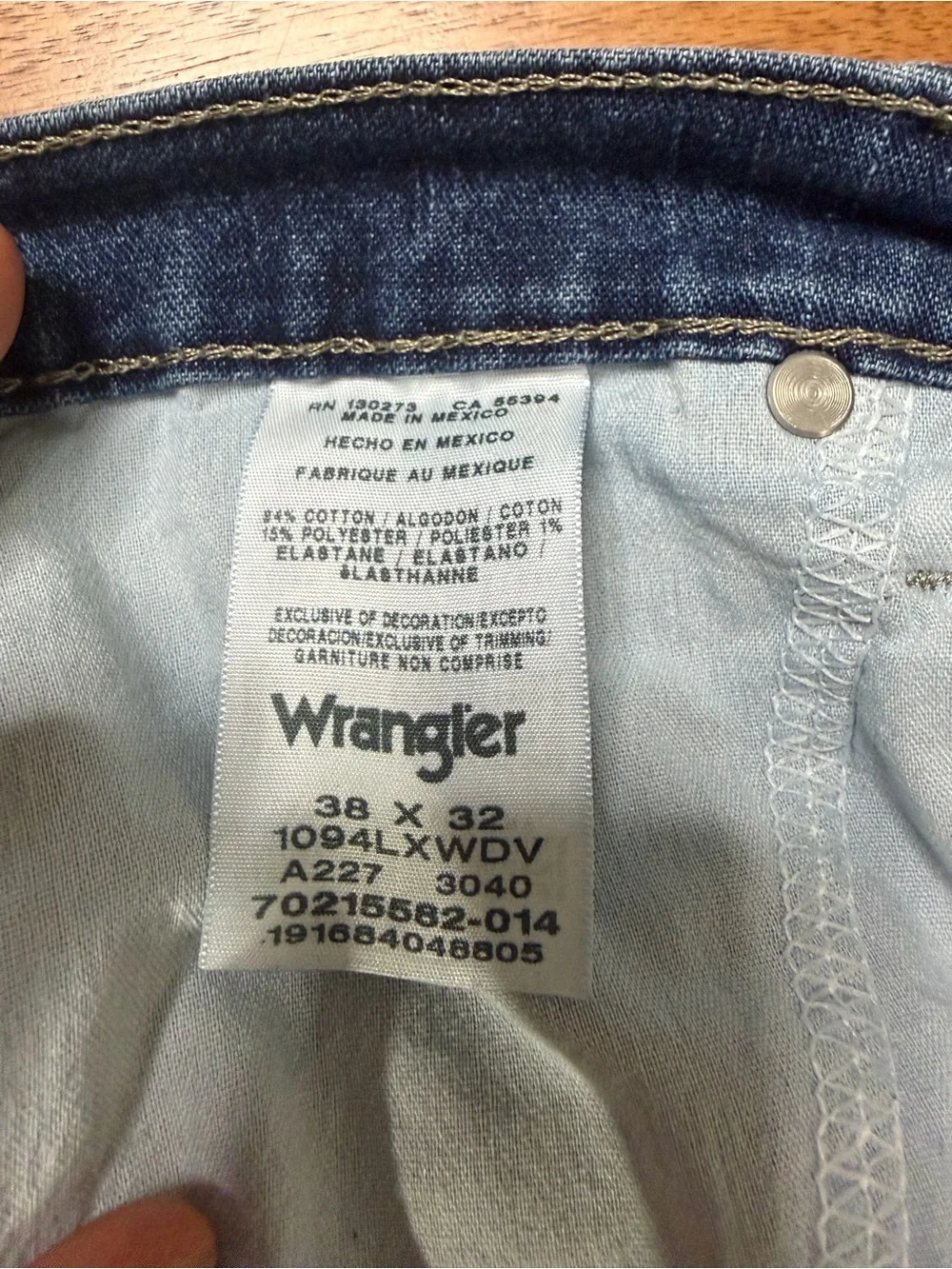 Wrangler classic blue